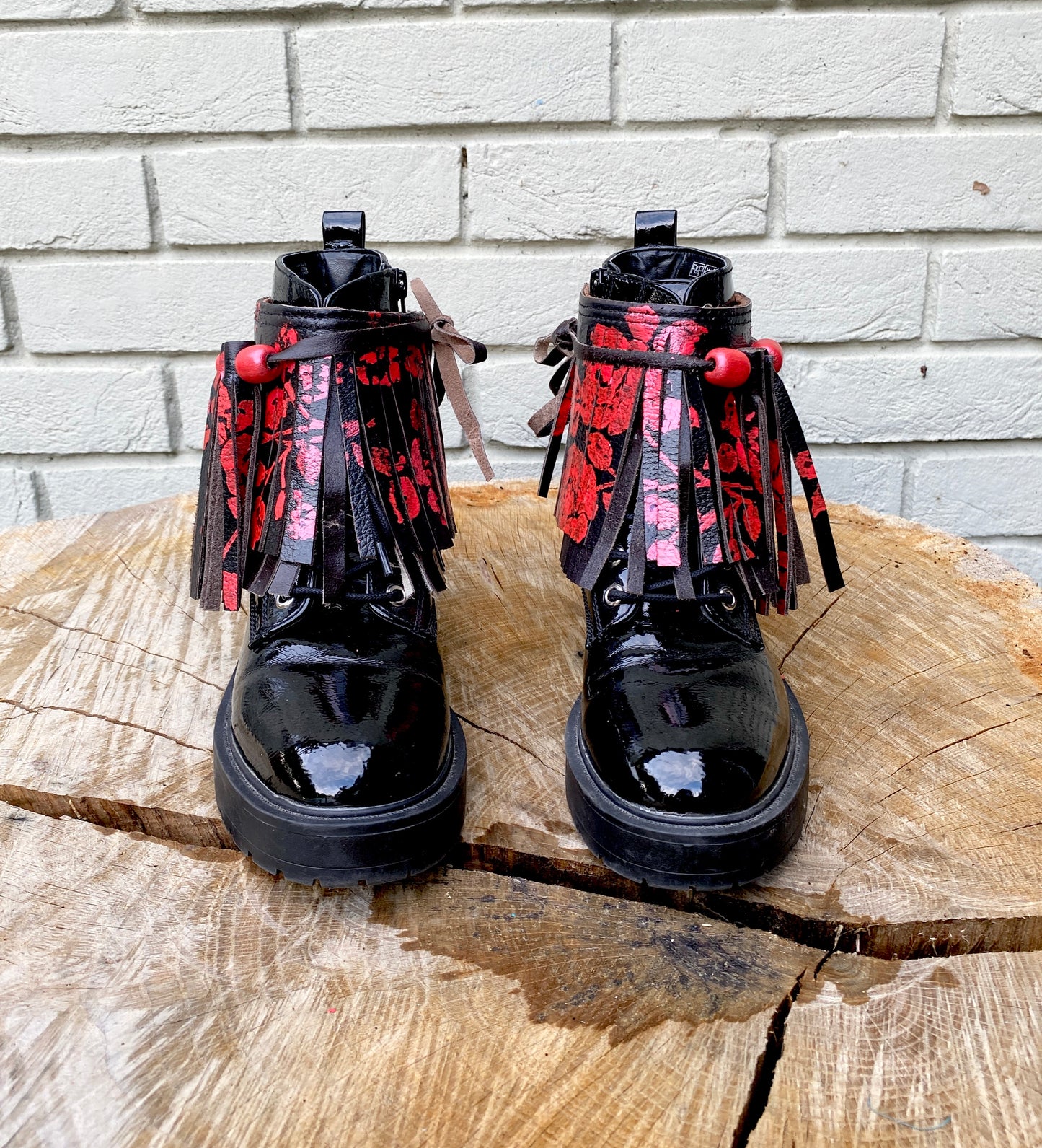 Scarlett Wanderer Boho Festival Boot Ankle Cuffs made from Recycled Leather