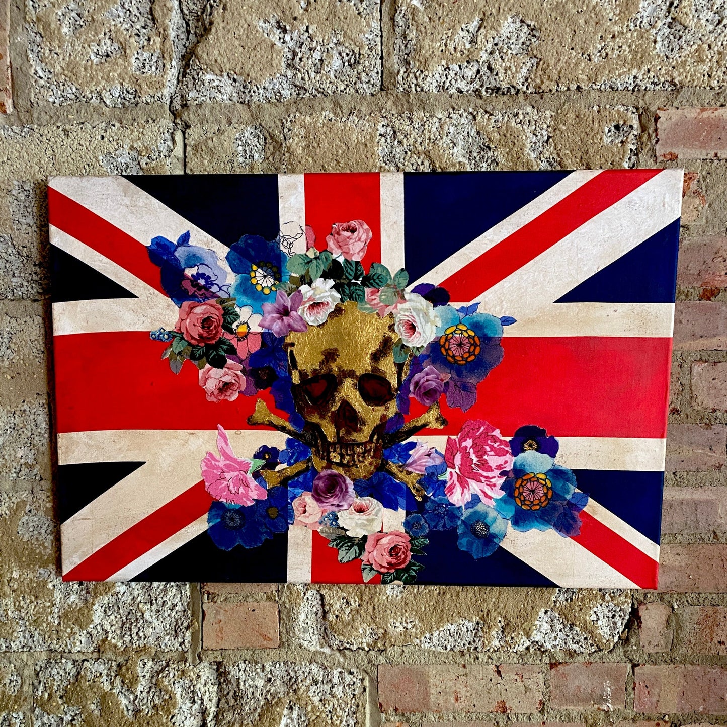 Collage Canvas Fabric & Paint Art Course
