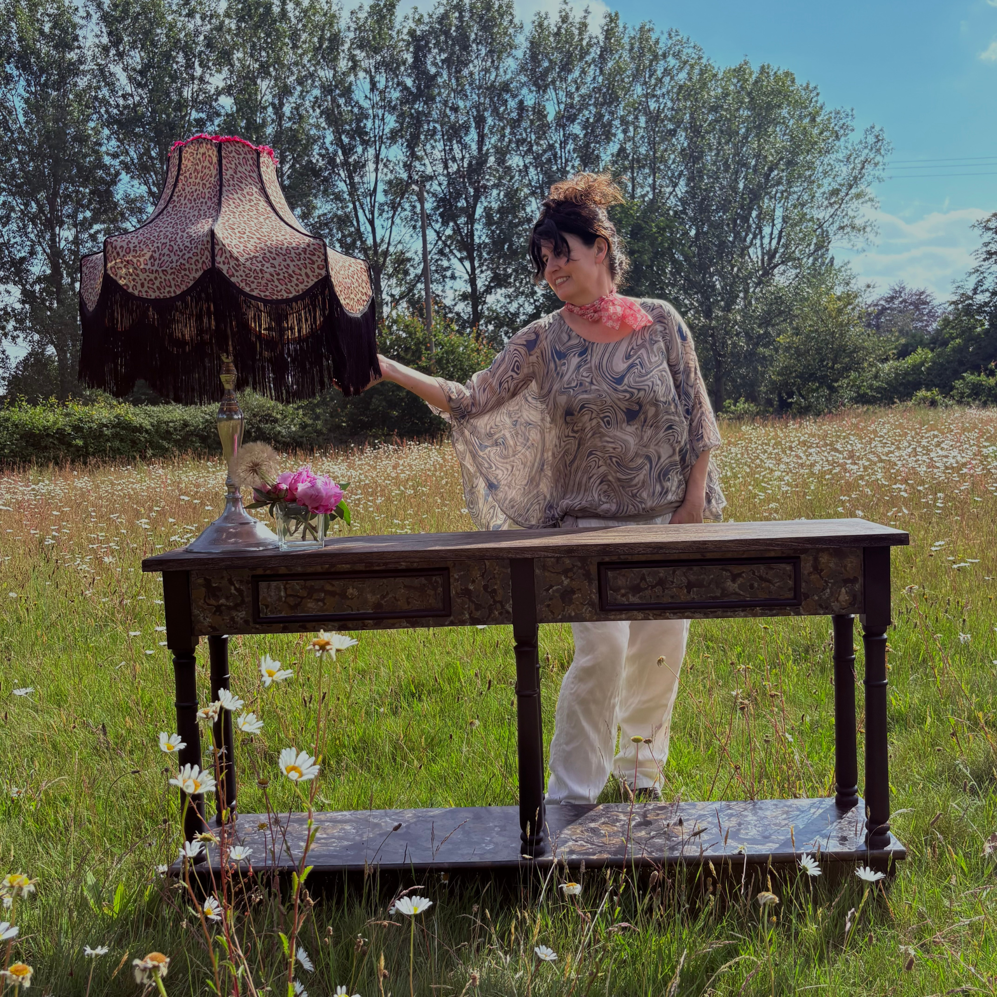 Rustic Upcycled Console Table for Sale | Vintage Furniture UK | ReVamp Boutique