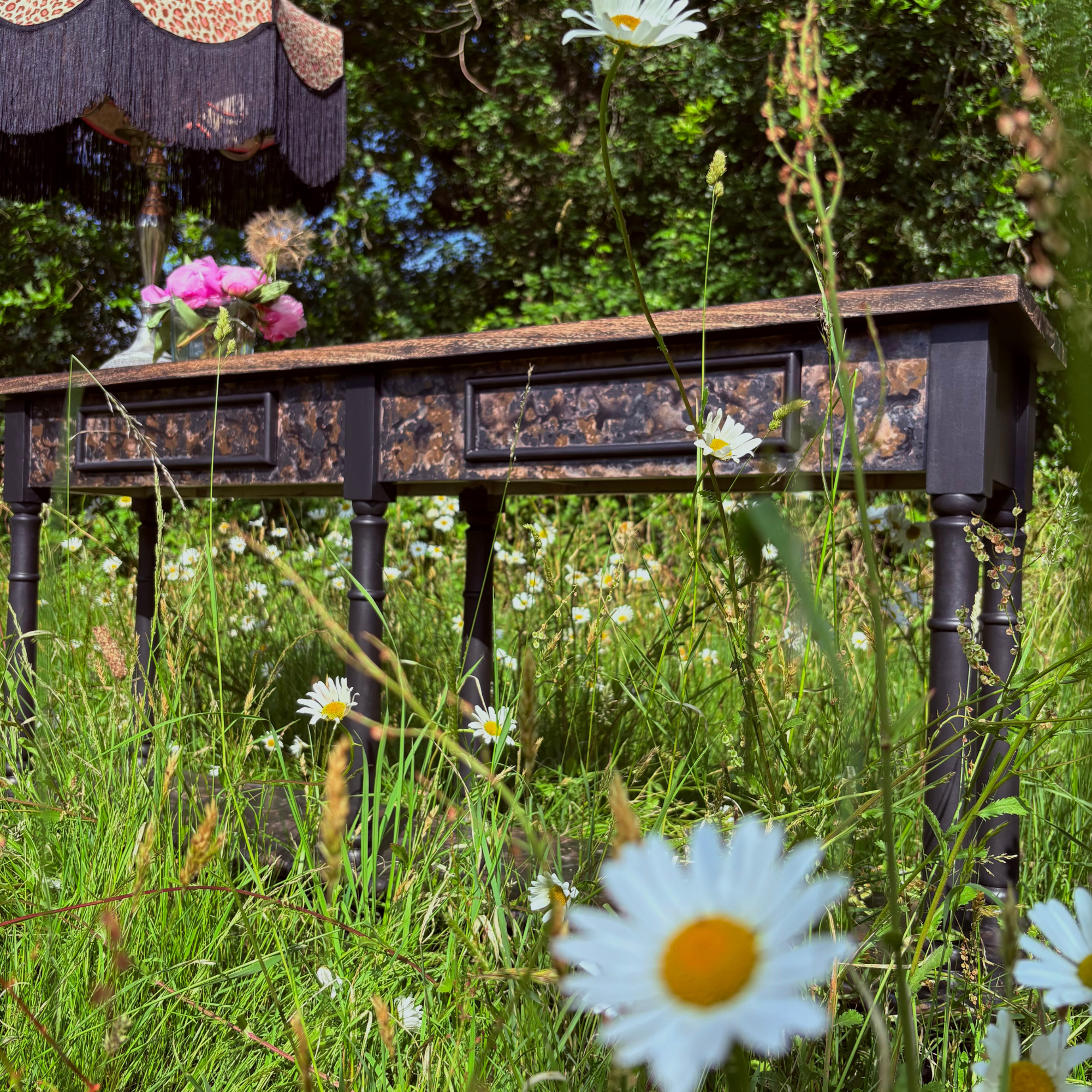 Rustic Upcycled Console Table for Sale | Vintage Furniture UK | ReVamp Boutique
