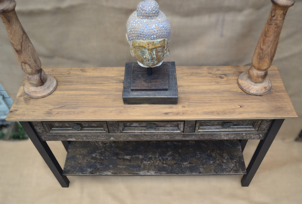 Rustic Upcycled Console Table for Sale | Vintage Furniture UK | ReVamp Boutique
