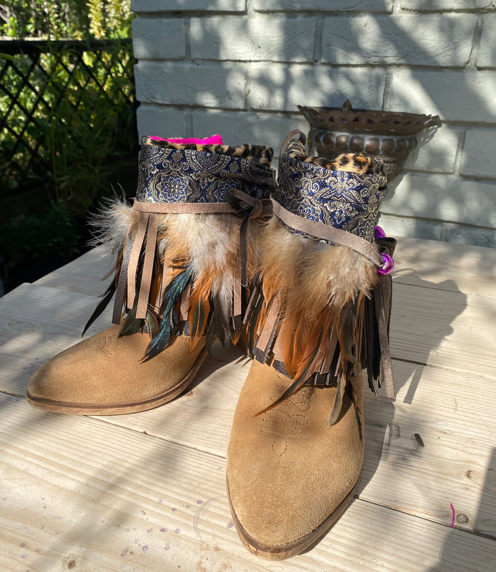 Leopard Festival Boot Ankle Cuffs