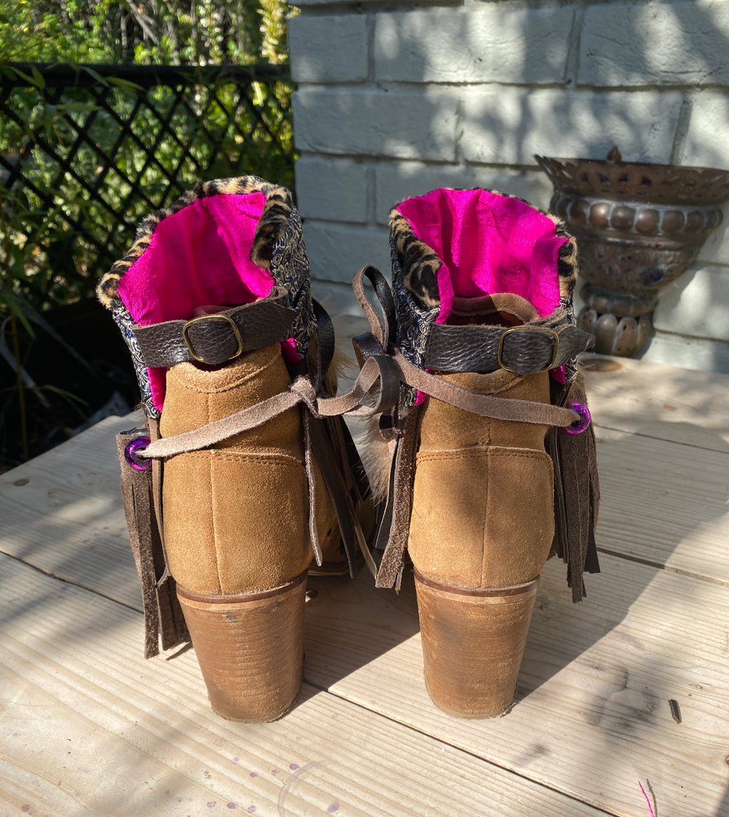 Leopard Festival Boot Ankle Cuffs