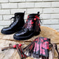 Scarlett Wanderer Boho Festival Boot Ankle Cuffs made from Recycled Leather
