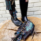 Woodland Wanderer Festival Boot Ankle Cuffs made from Recycled Leather