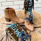 Leopard Festival Boot Ankle Cuffs made from Recycled Leather
