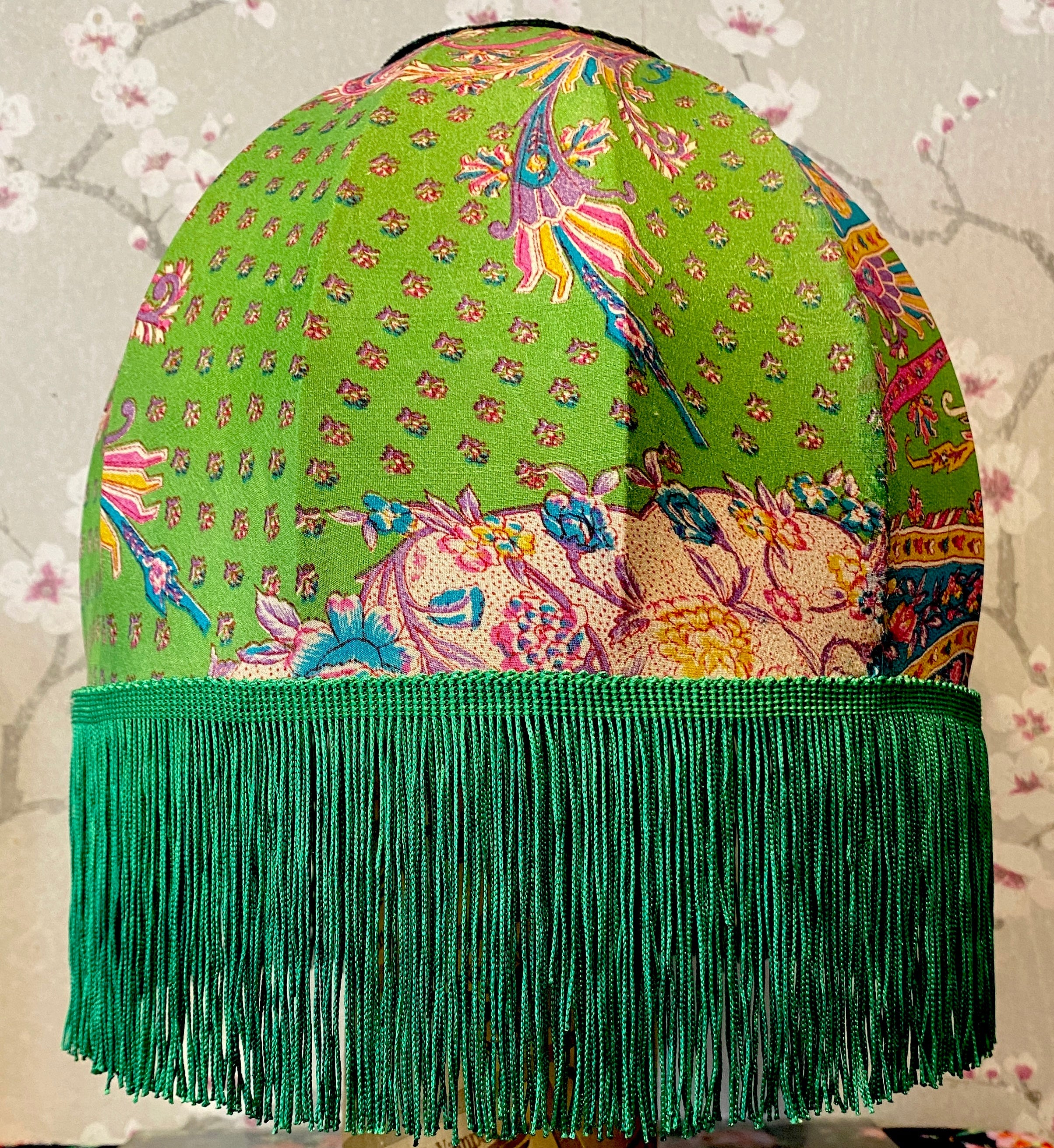 Greta Garbo ReVamp Vintage Fringed Lampshade