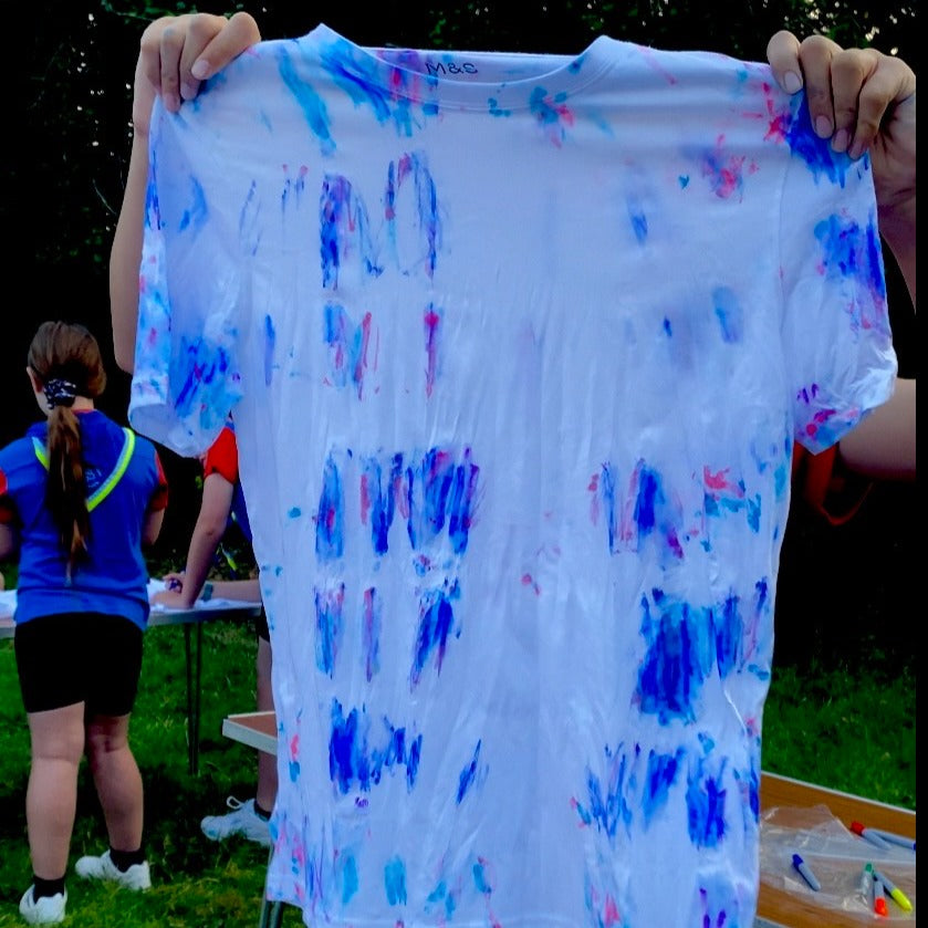 Creative Tie Dye Effect Upcycling