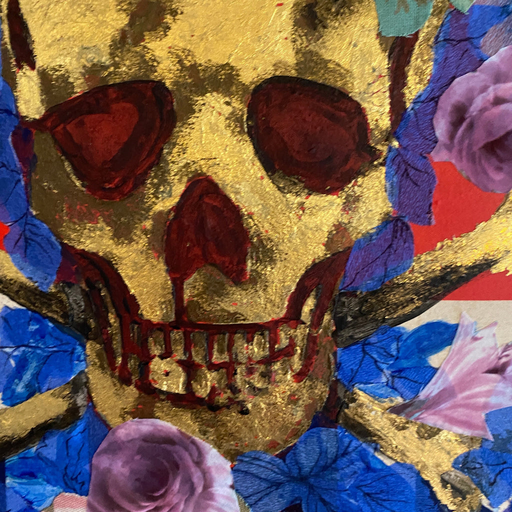 Collage Canvas Fabric & Paint Art Course