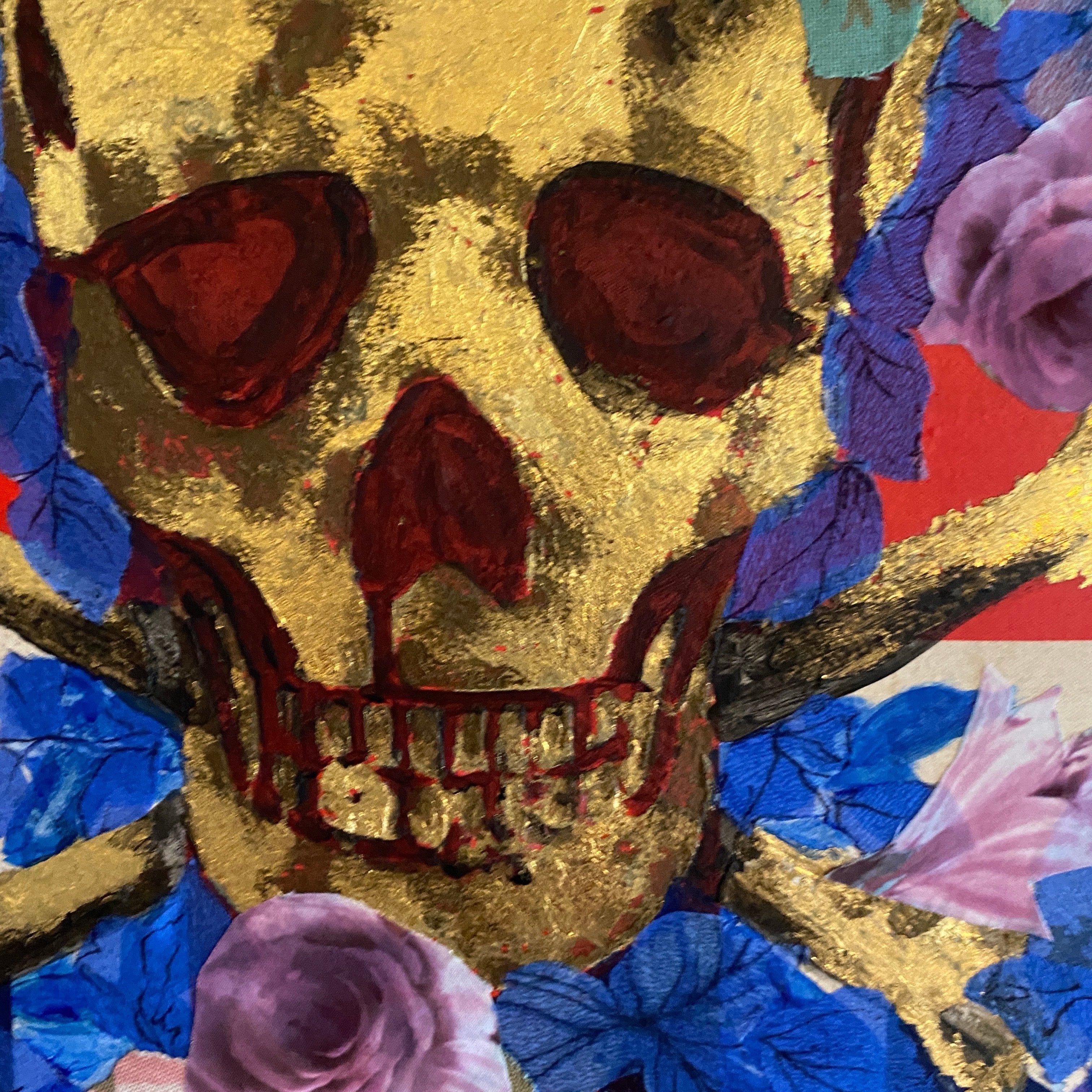 Collage Canvas Fabric & Paint Art Course