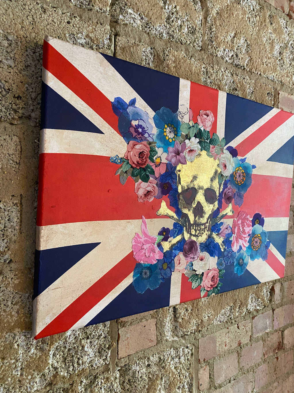 Collage Canvas Fabric & Paint Art Course