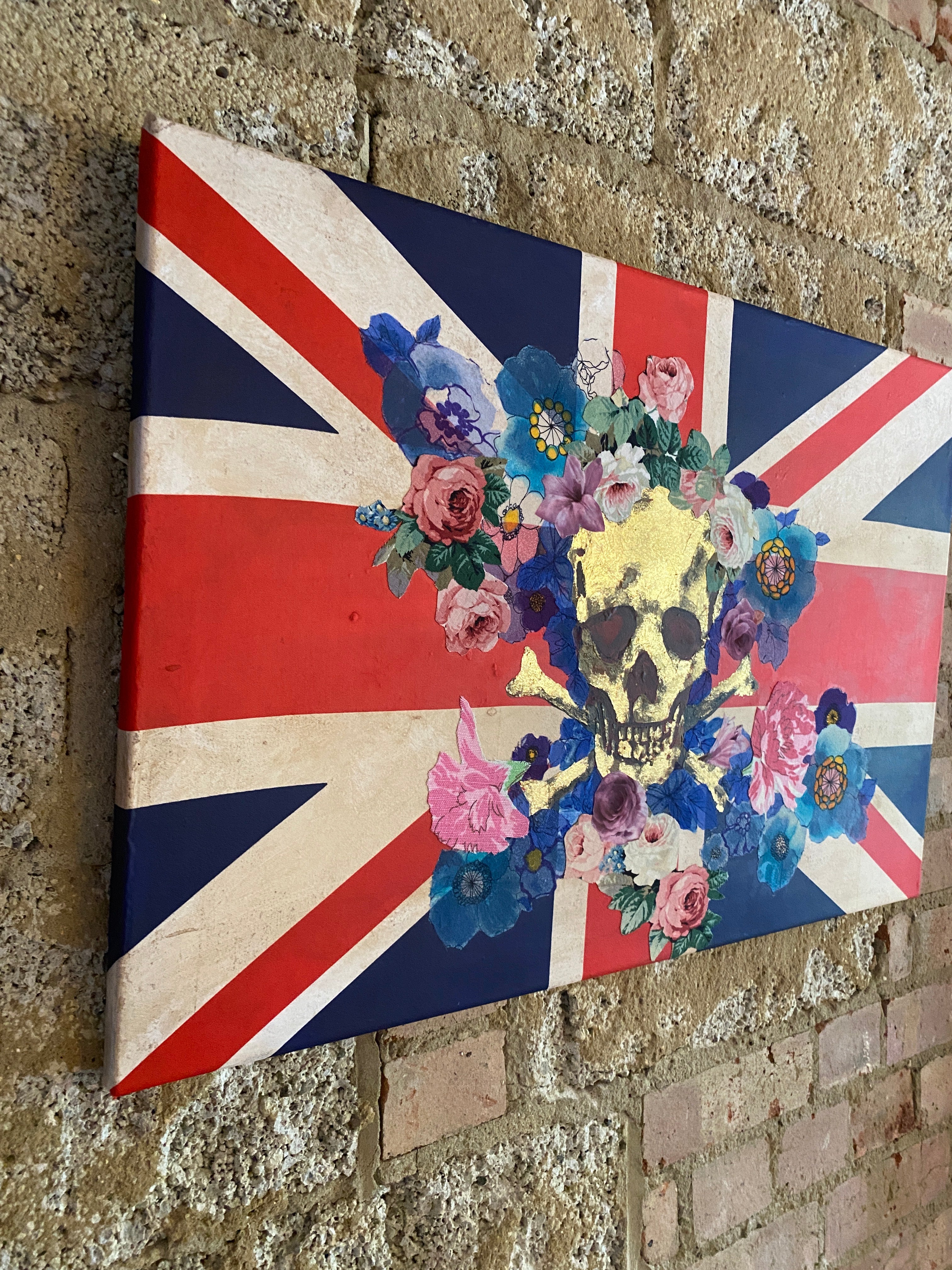 Collage Canvas Fabric & Paint Art Course