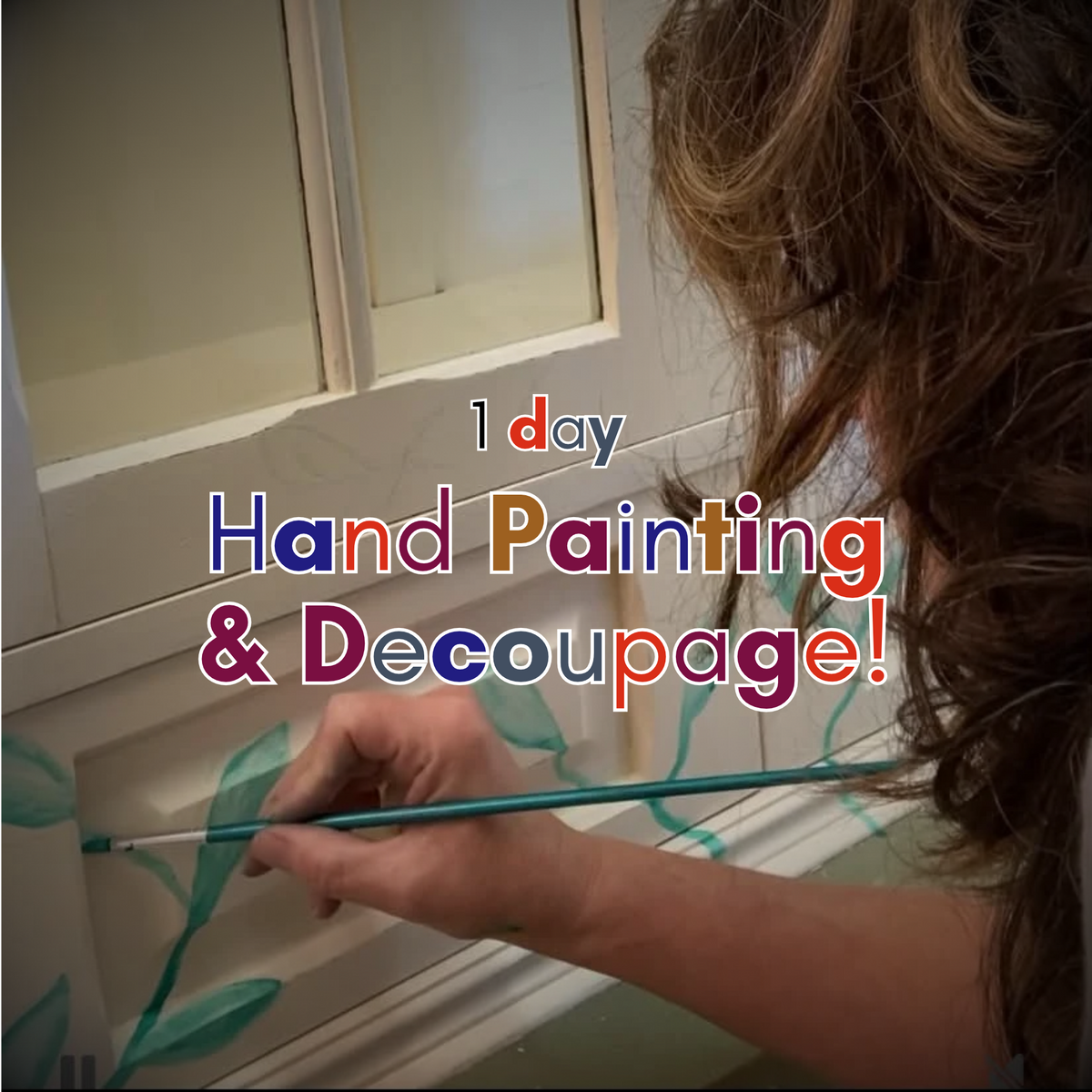 Hand Painting & Decoupage Workshop For Organic Design