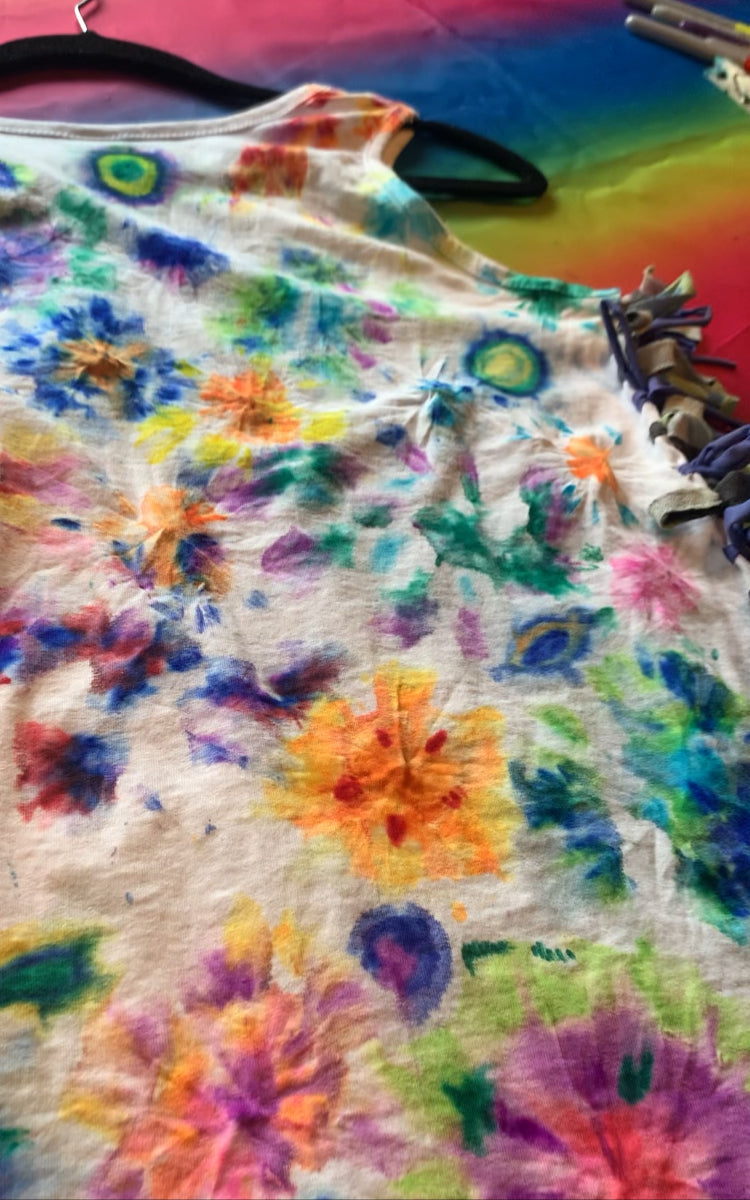 Creative Tie Dye Effect Upcycling