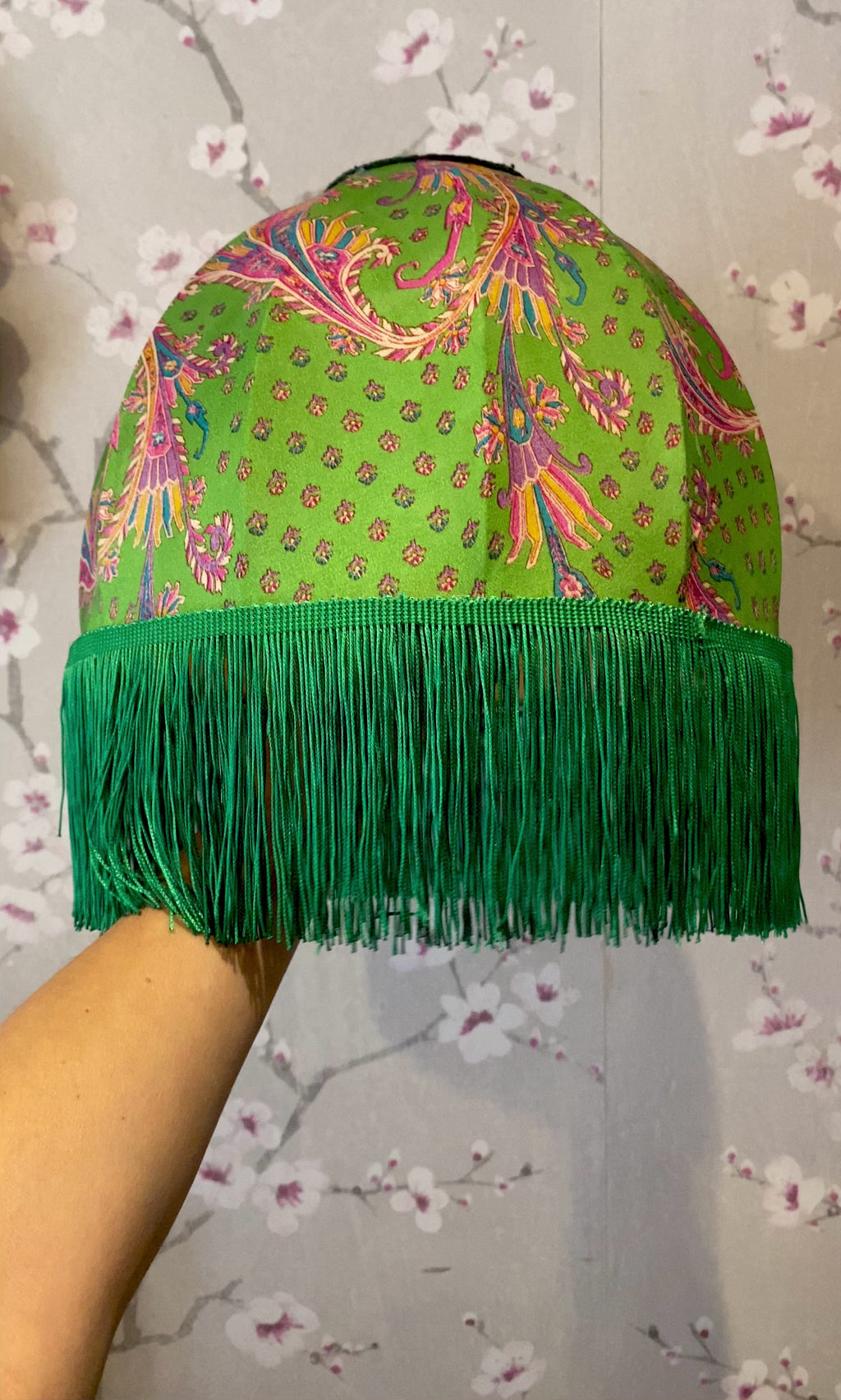 Greta Garbo ReVamp Vintage Fringed Lampshade