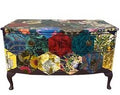 Upcycled Bo Ho Patchwork Decoupaged Storage Sideboard