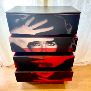 Upcycled Stranger Things Vintage Chest of Drawers